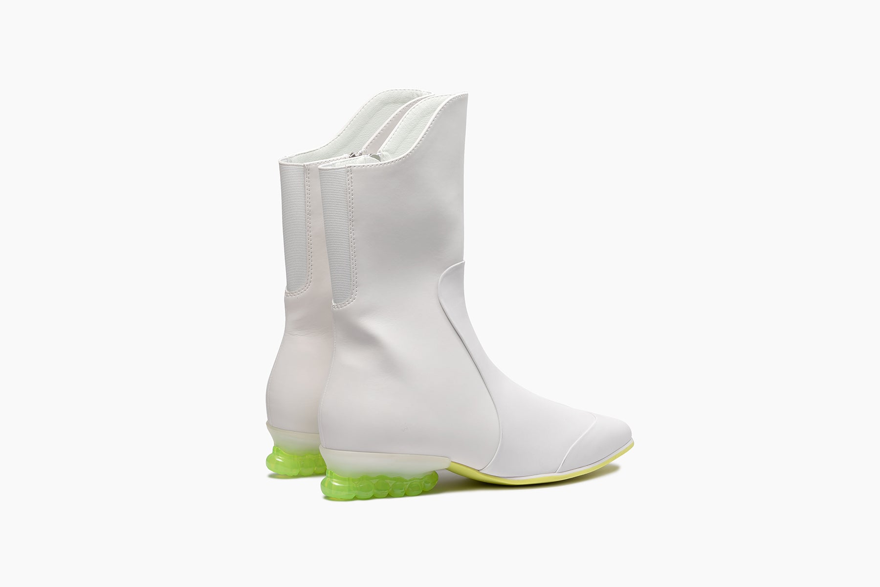 grounds BABY JEWELRY BOOTS WHITE / CLEAR NEON