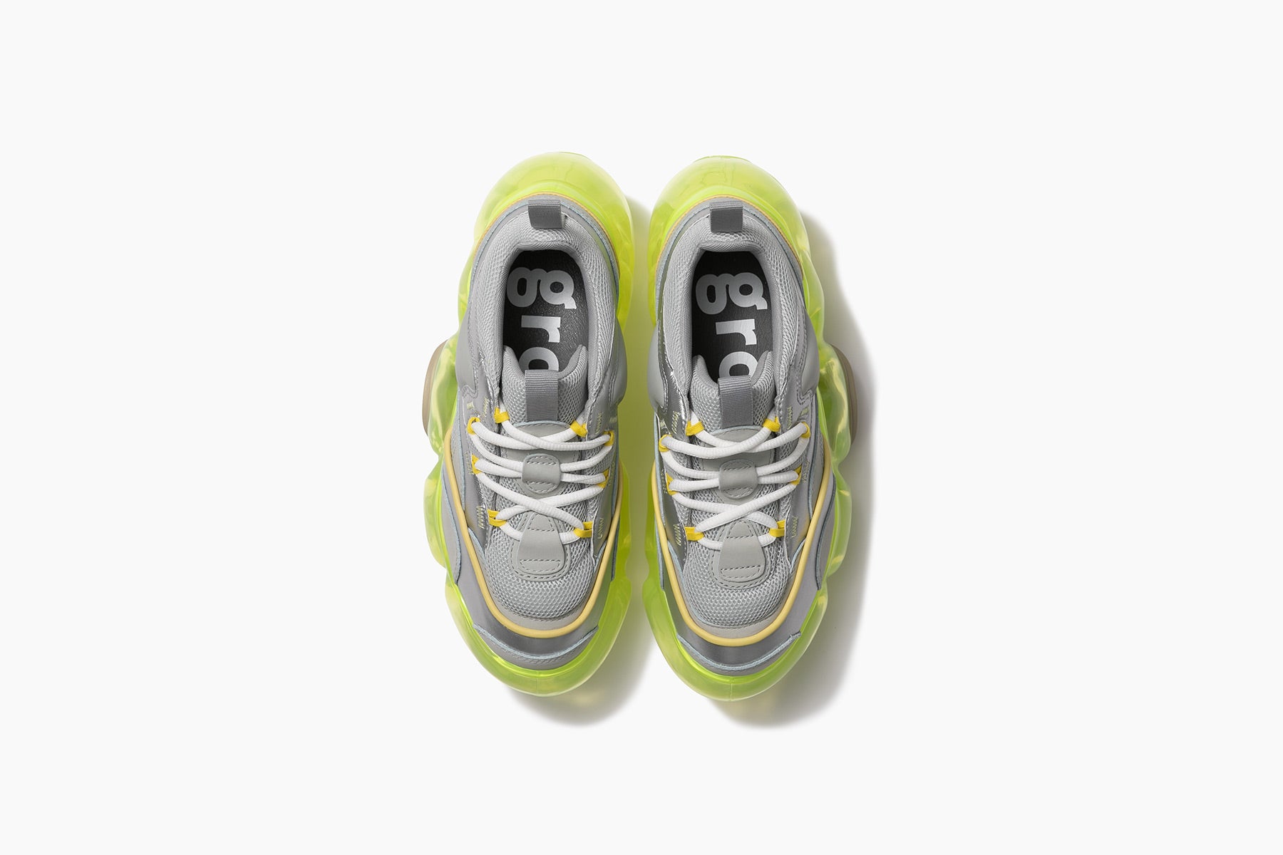 MOOPIE JAWS GRAY / NEON YELLOW