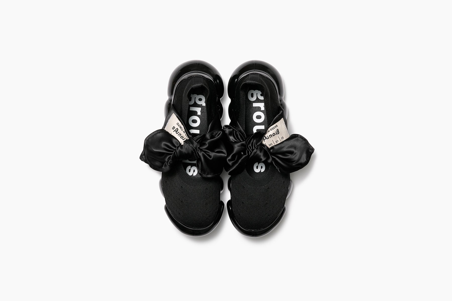 JEWELRY HANKIE PUMPS - BLACK / BLACK (ジュエリー ハンキー パンプス