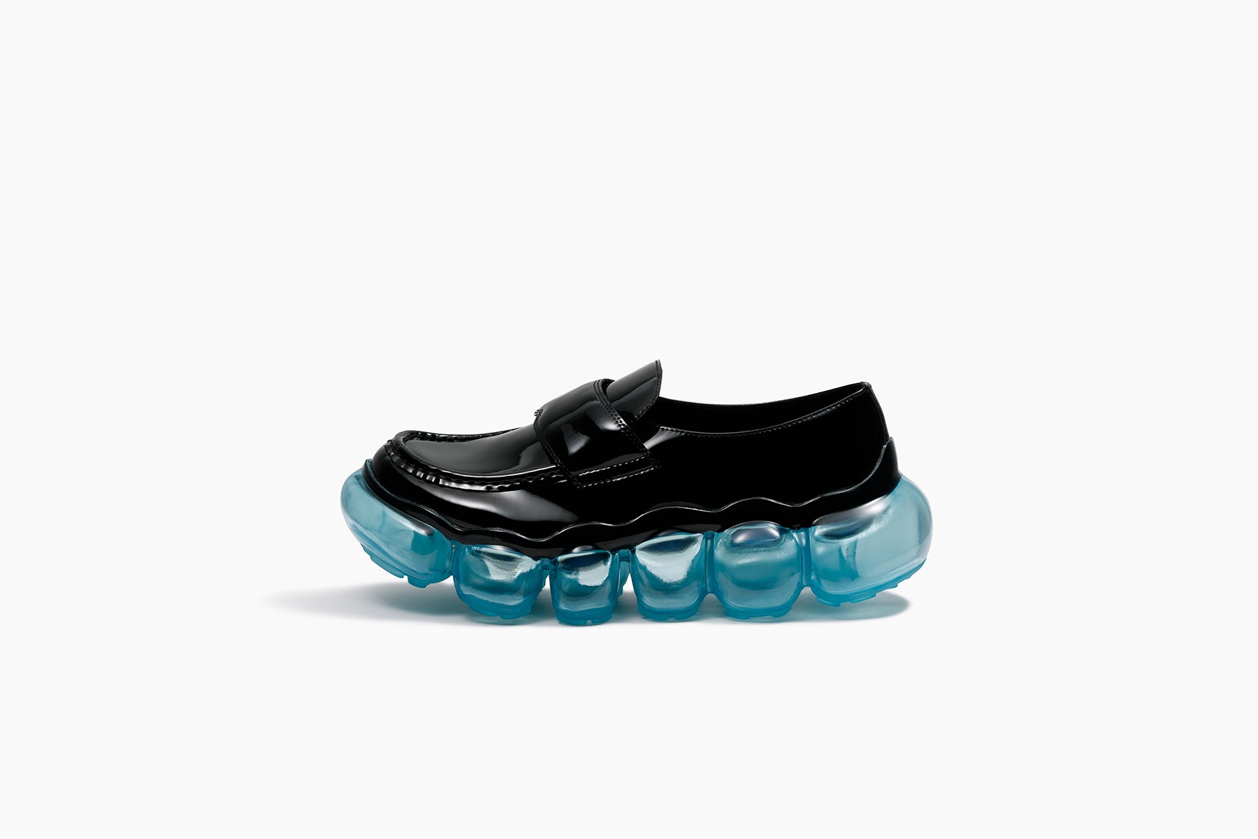 grounds JEWELRY LOAFER BLACK ENAMEL / SODA