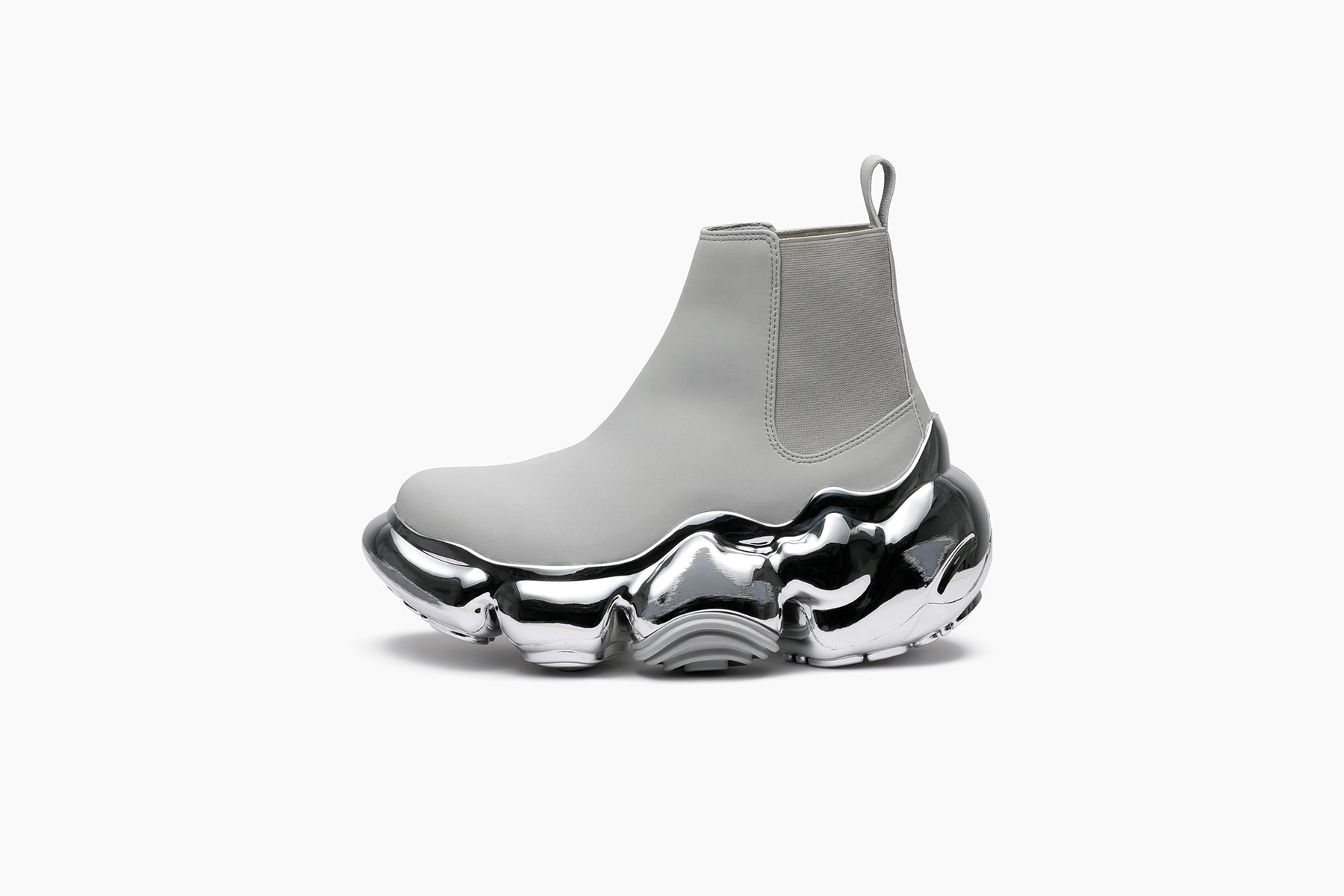 grounds MOOPIE SIDE GORE CHROME SCRATCH MATTE LIGHT GRAY / CHROME SCRATCH
