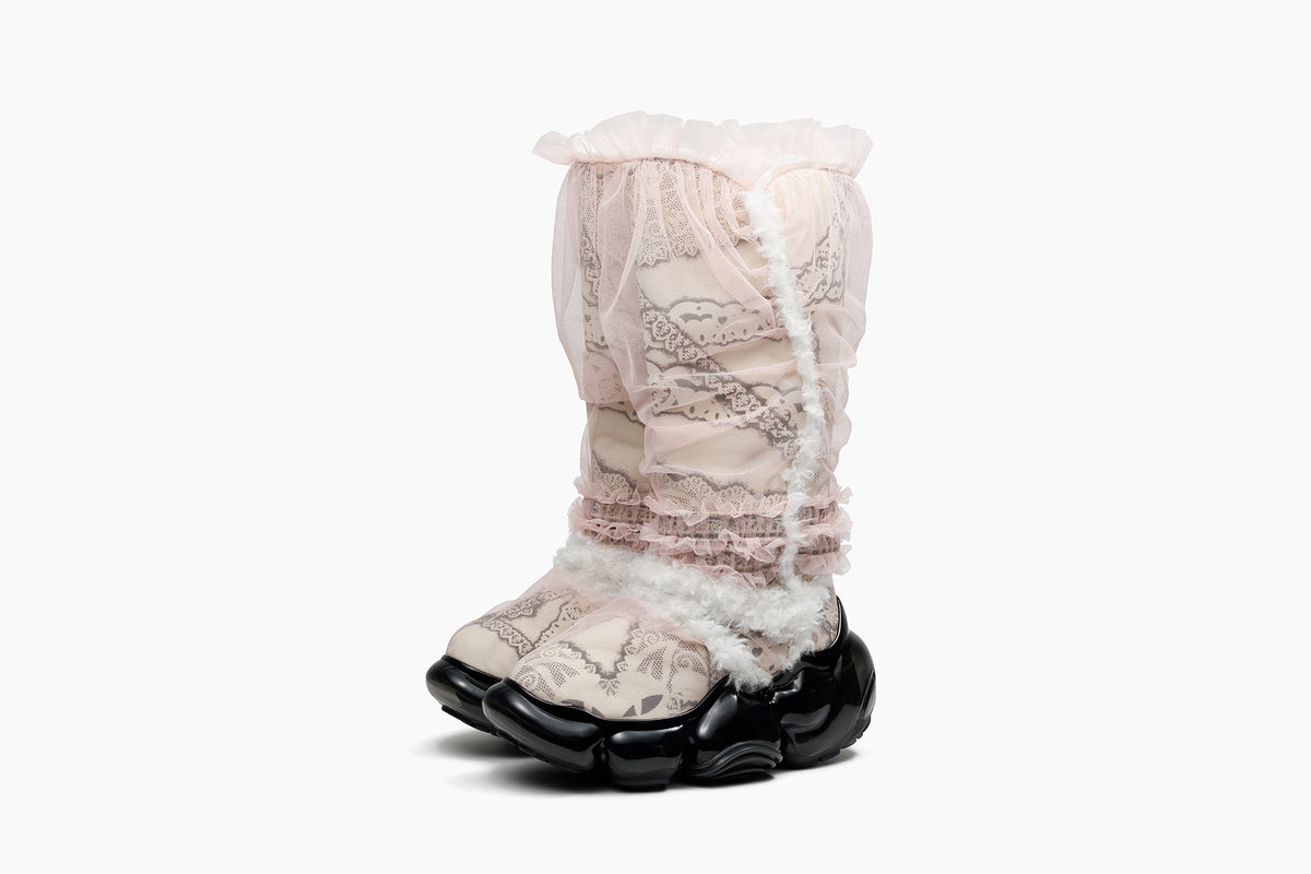 grounds MOOPIE x YUEQI QI 02 | PRINTED HIGH BOOTS / WARM PINK