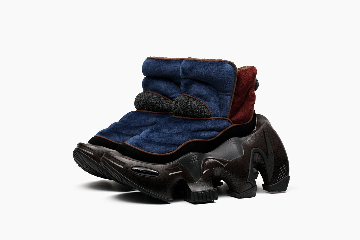 grounds BAT YOKYAKUME NAVY BURGUNDY / BROWN SPLASH