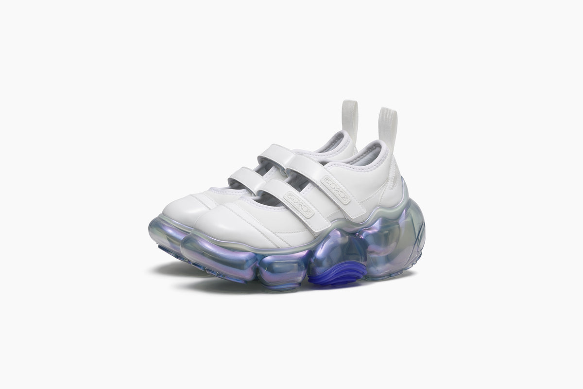 grounds MOOPIE MARY JANE DOUBLE WHITE / ICE GRAY AURORA