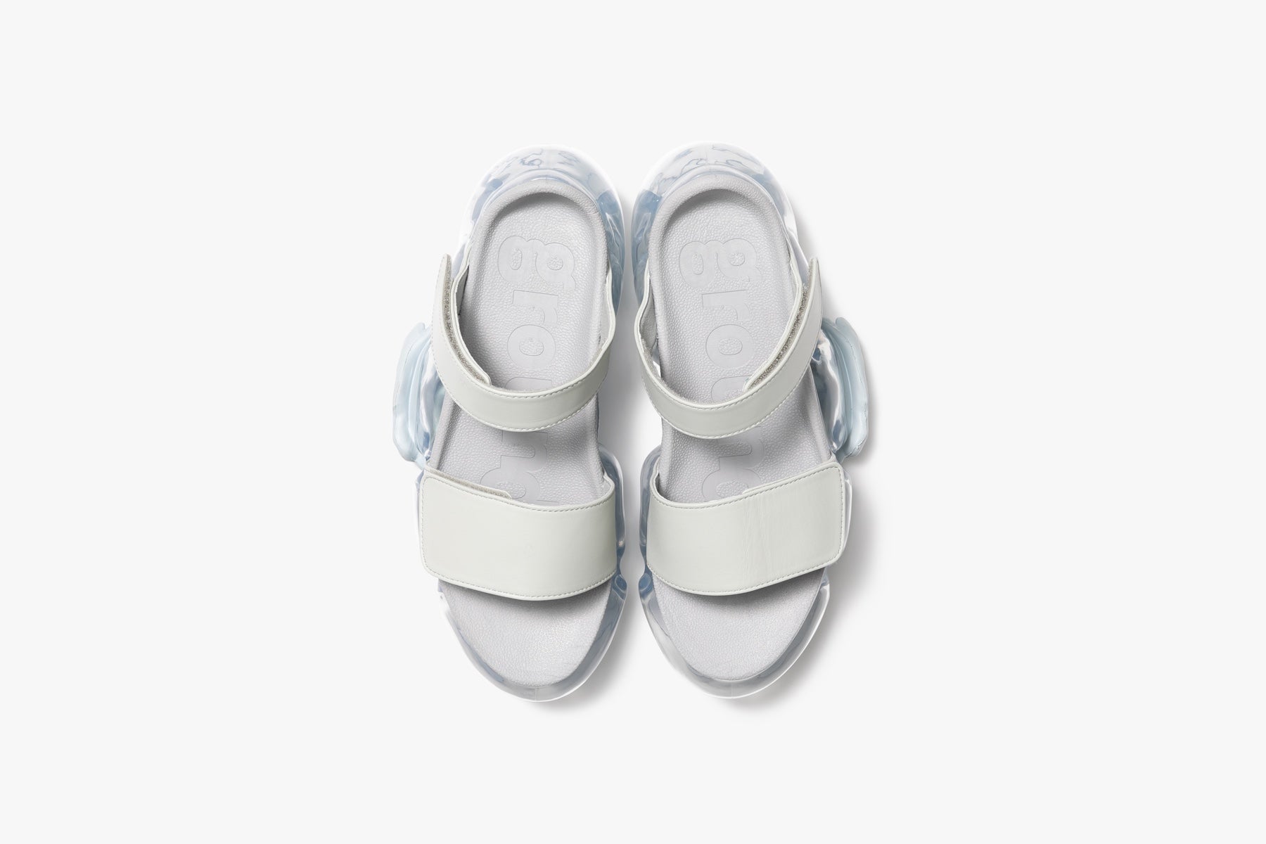 grounds MOOPIE LEATHER SANDAL GRAY / ICE GRAY